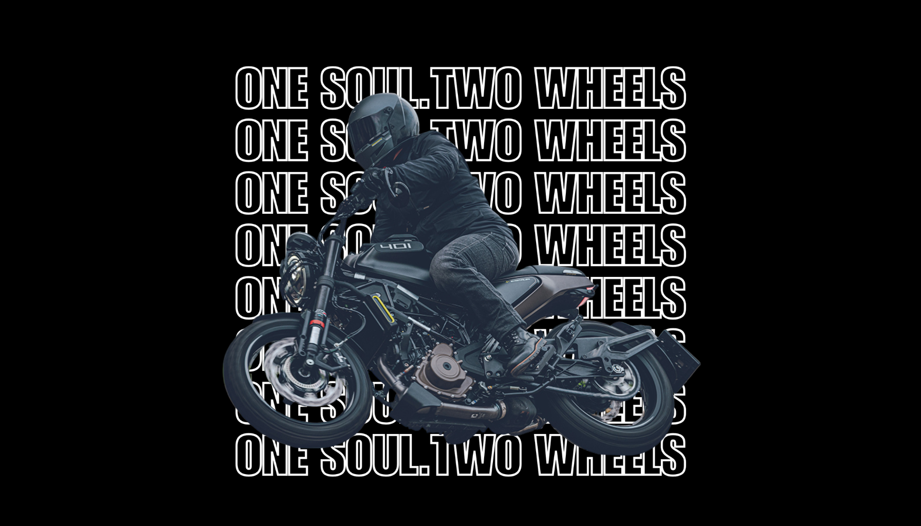 One Soul Two Wheels Oversized Tee