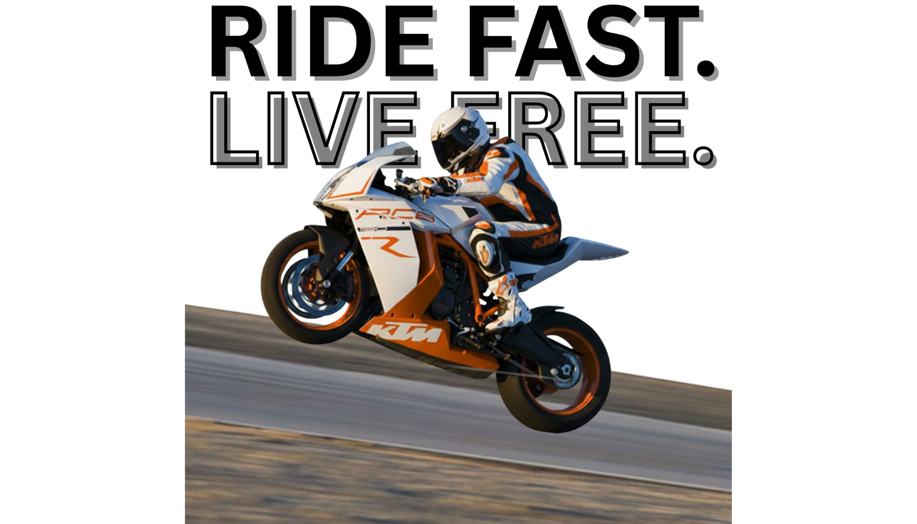 Ride Fast Live Free Oversized Graphic T-Shirt