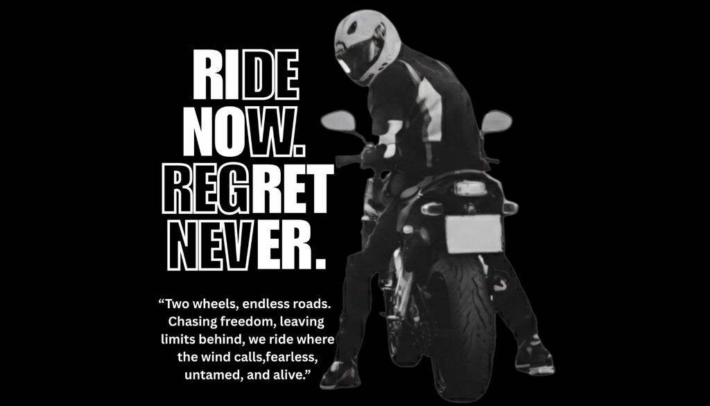 Ride Now Regret Never Oversized Tee