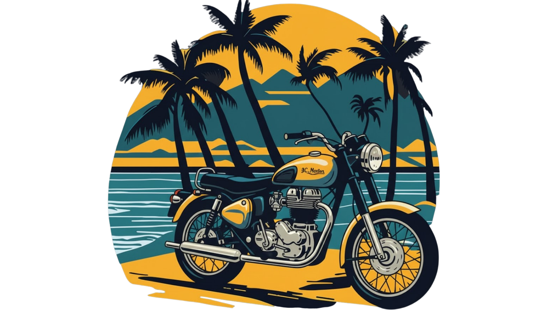 Sunset Ride Oversized Tee