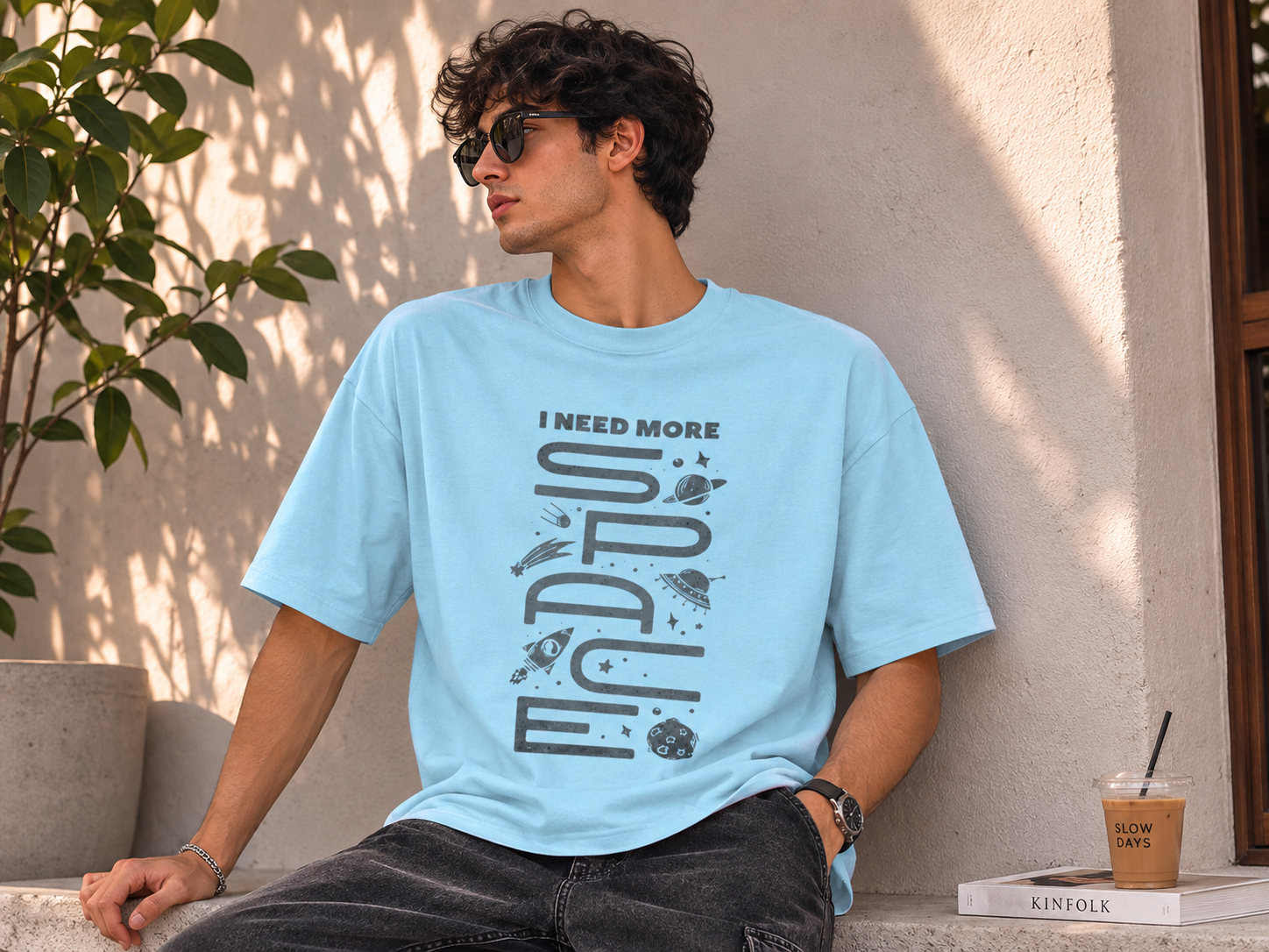 I Need More Space Oversized Classic Tee