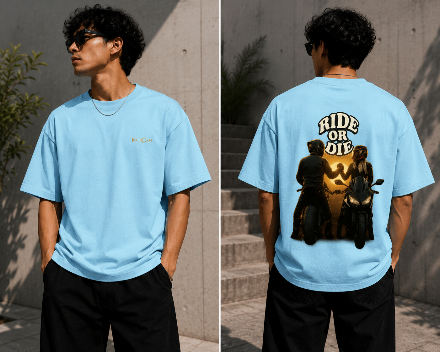 Ride Or Die Oversized Graphic Tee