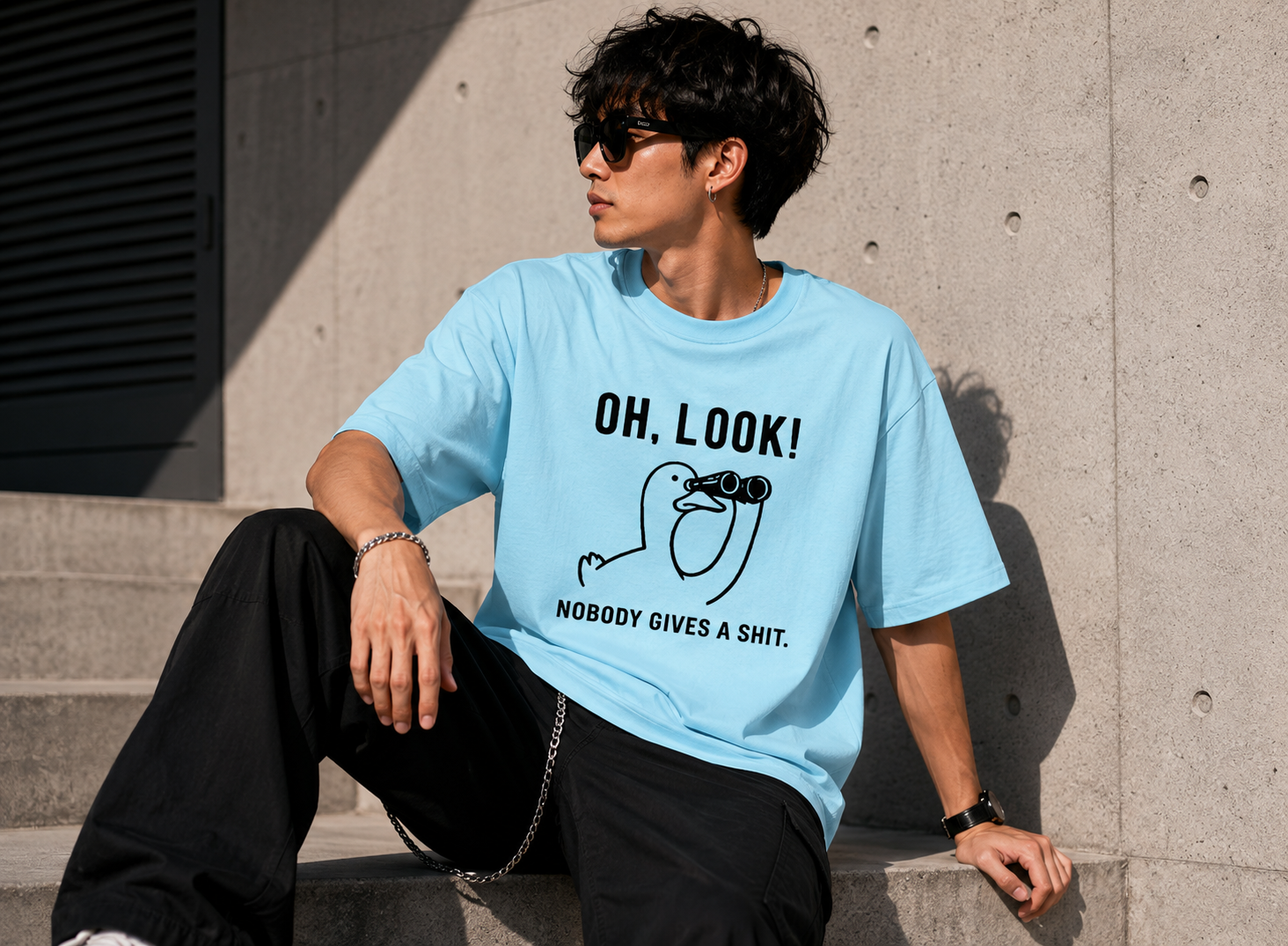 Oh Look N.G.A.S  Oversized Tee