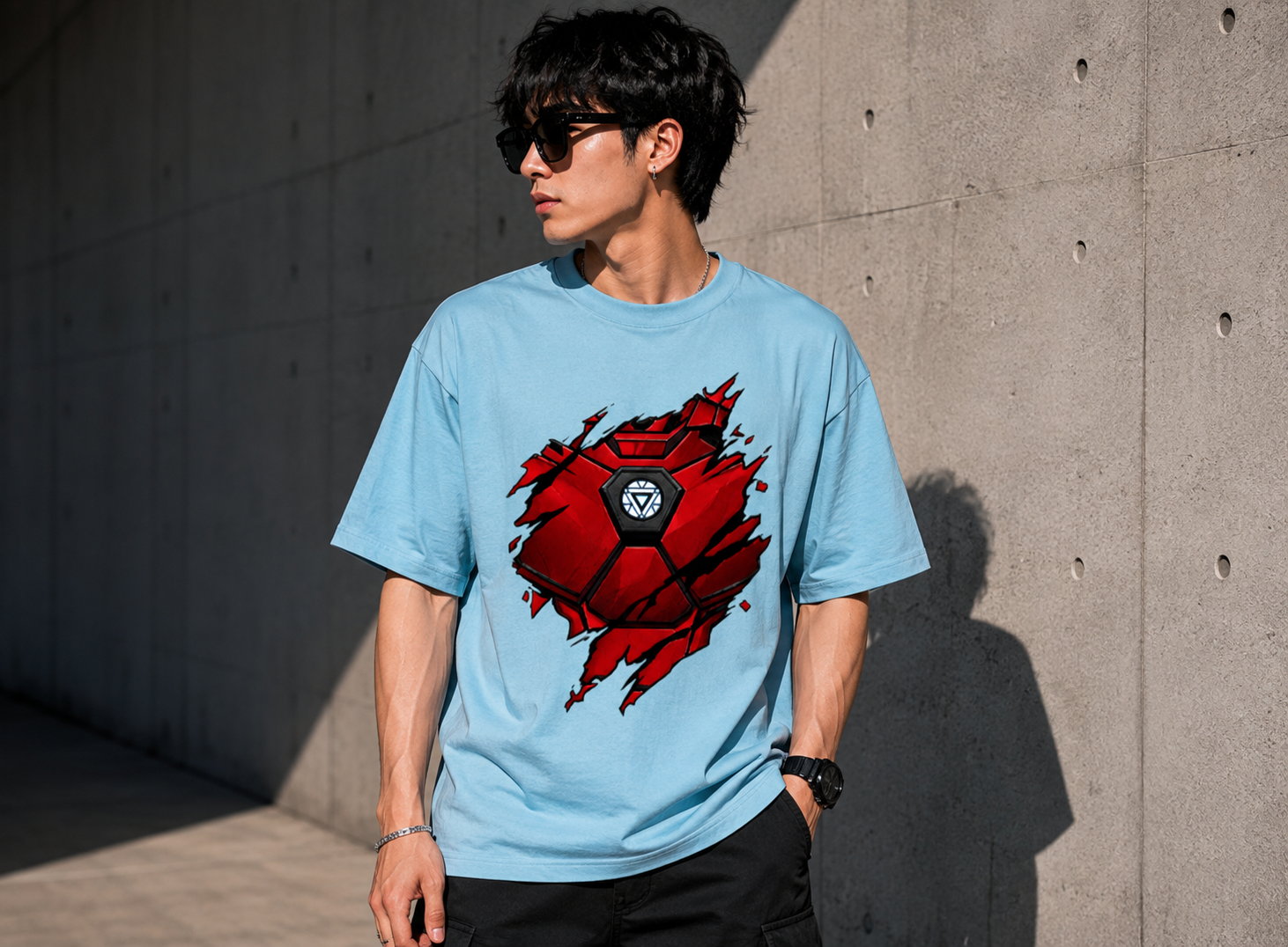 Iron Man Armor Oversized Tee