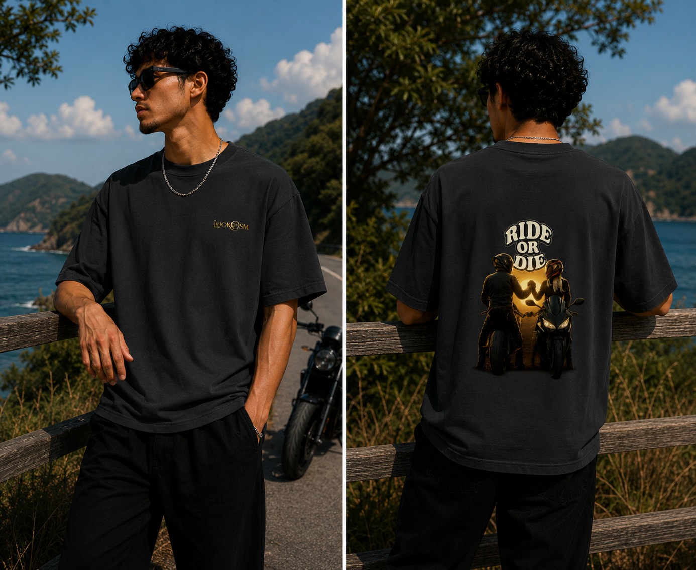 Ride Or Die Oversized Graphic Tee