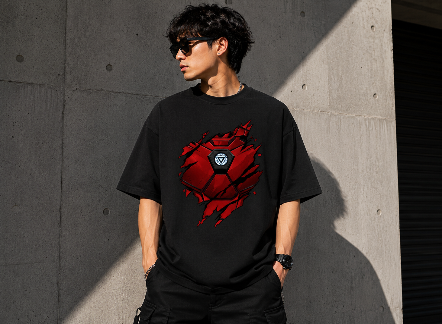 Iron Man Armor Oversized Tee