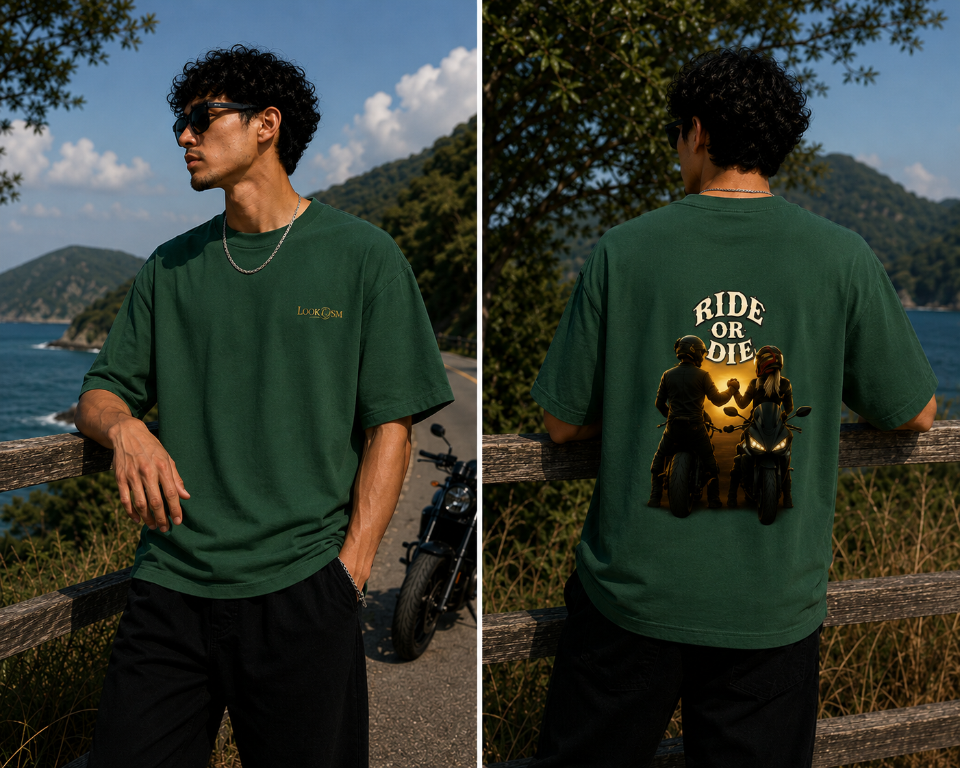 Ride Or Die Oversized Graphic Tee