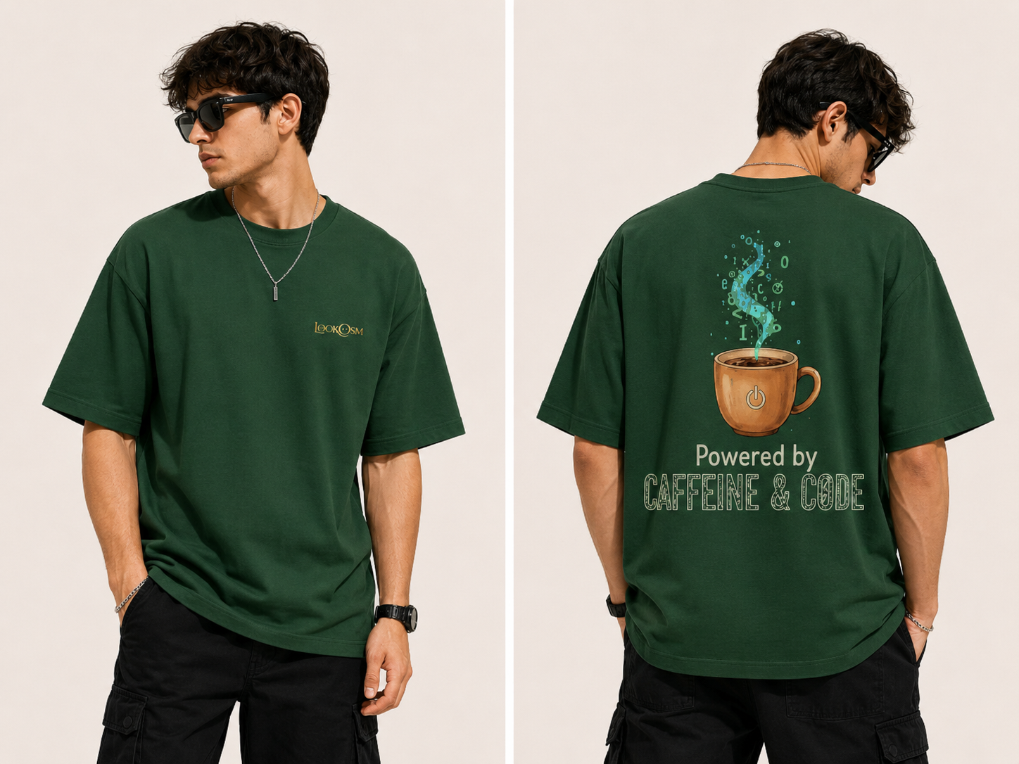Caffeine & Code Oversized T-Shirt