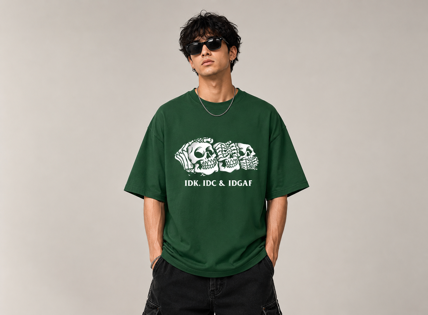 IDK, IDC & IDGAF Oversized Tee