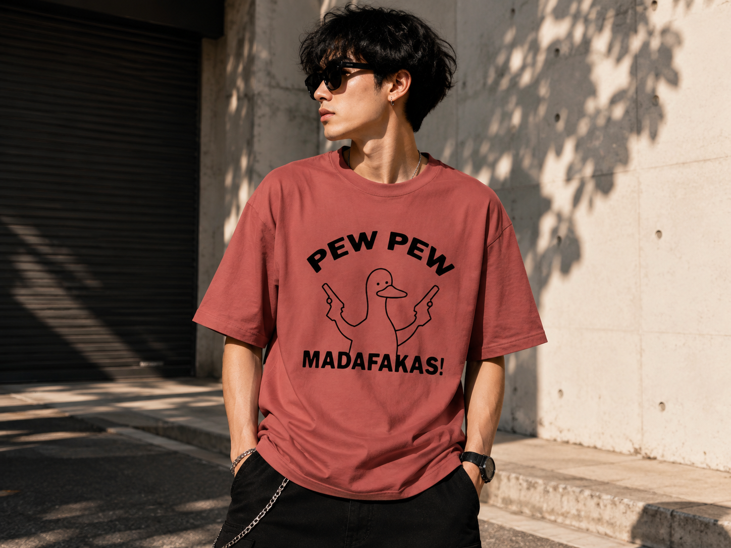 Pew Pew MADAFAKAS Oversized Tee
