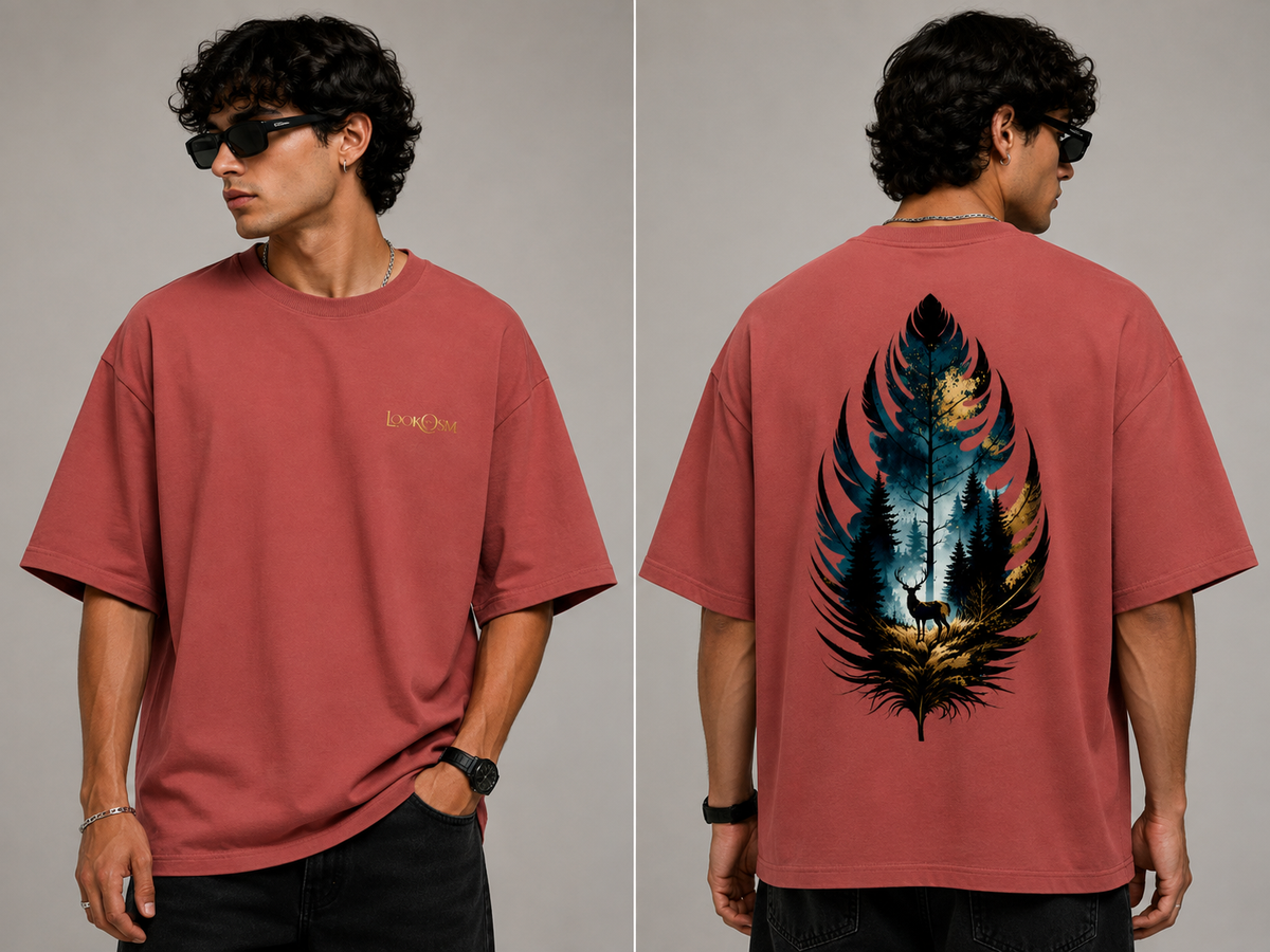 Wild Leaf Oversized Tee