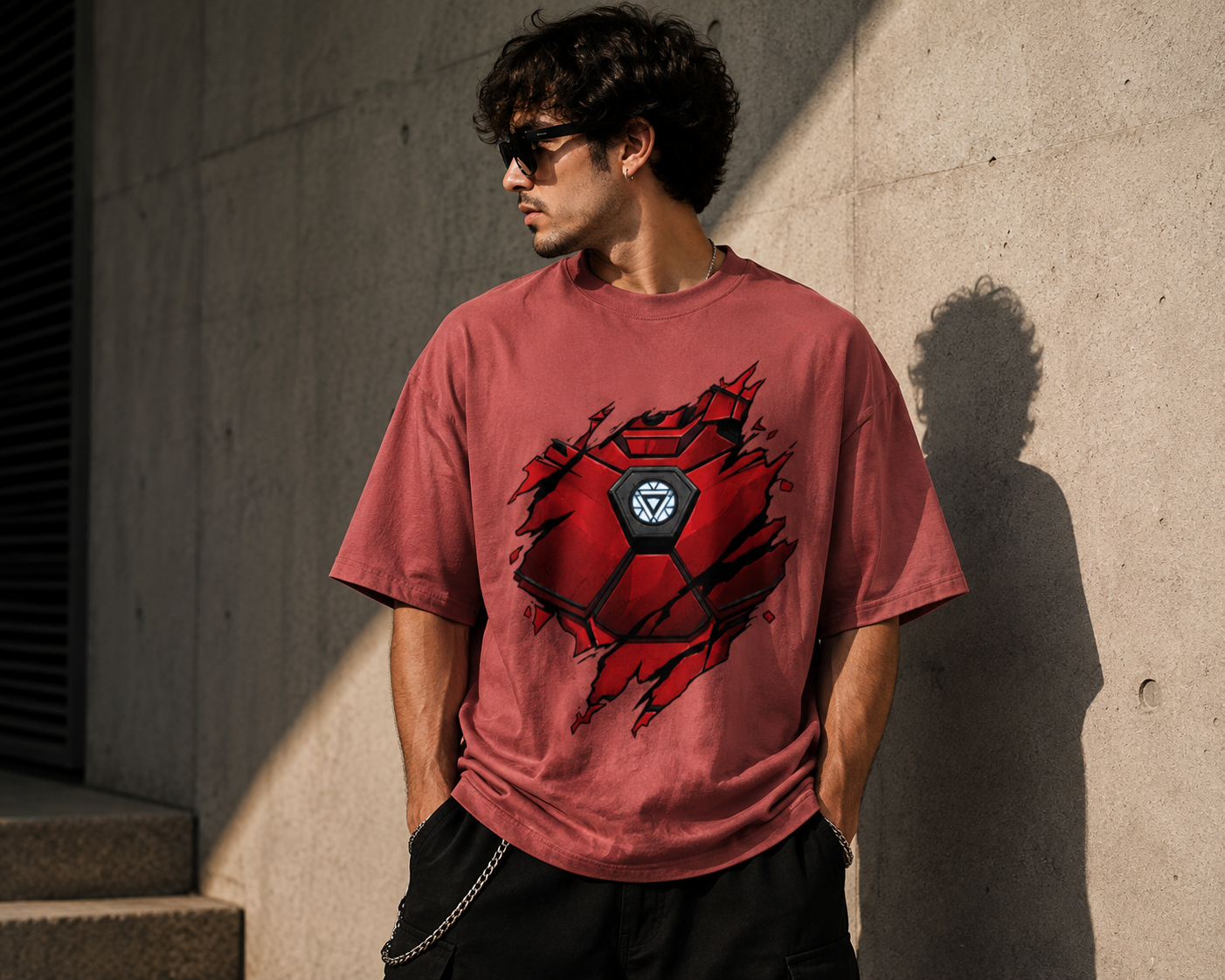 Iron Man Armor Oversized Tee