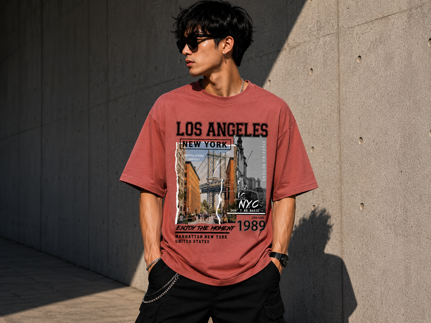 LOS ANGELES Oversized Tee