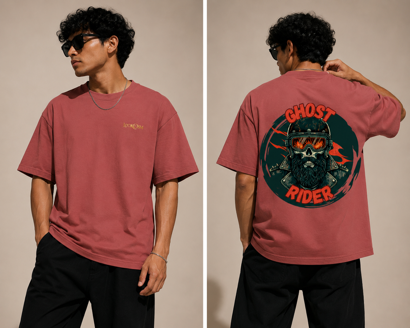 Ghost Rider Oversized Graphic Tee