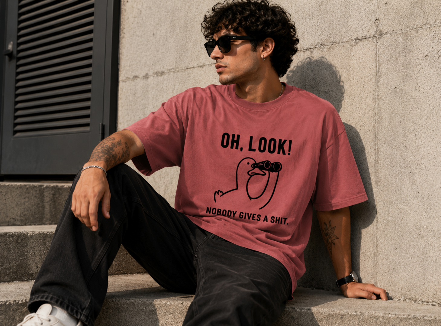 Oh Look N.G.A.S  Oversized Tee