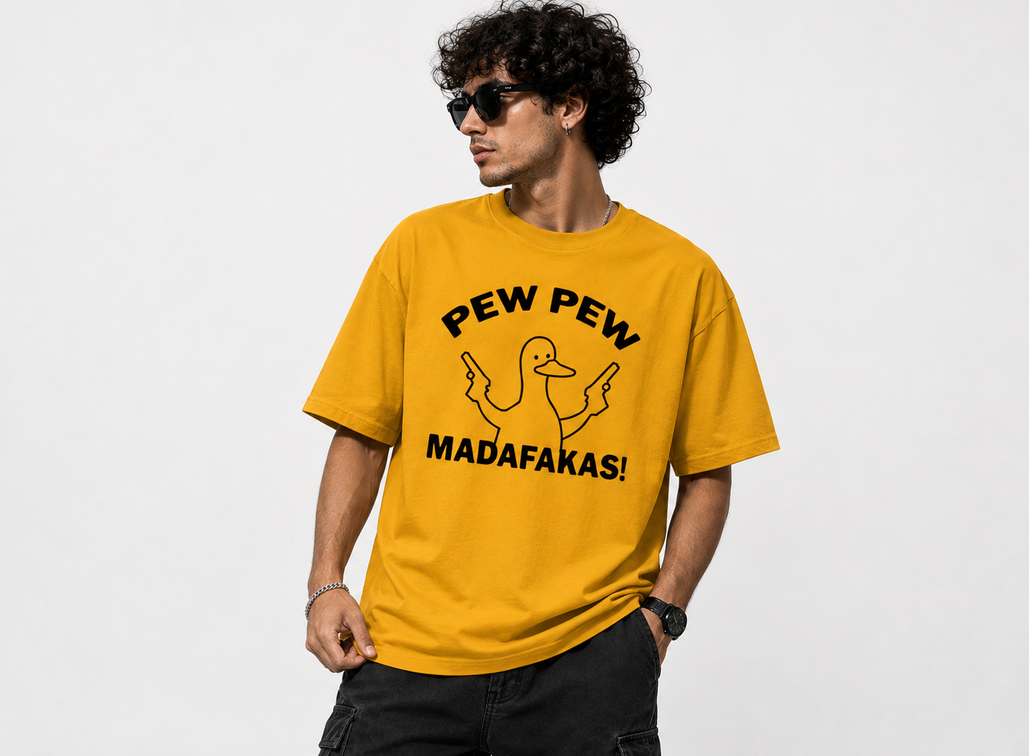 Pew Pew MADAFAKAS Oversized Tee