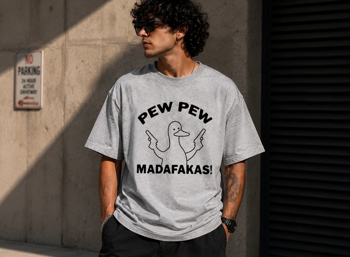 Pew Pew MADAFAKAS Oversized Tee