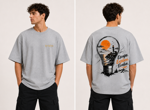 Escape, Explore & Evolve oversized tee