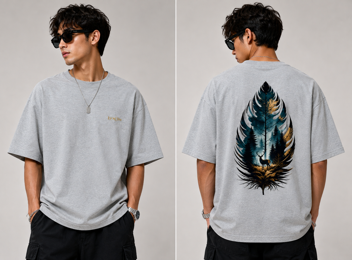 Wild Leaf Oversized Tee