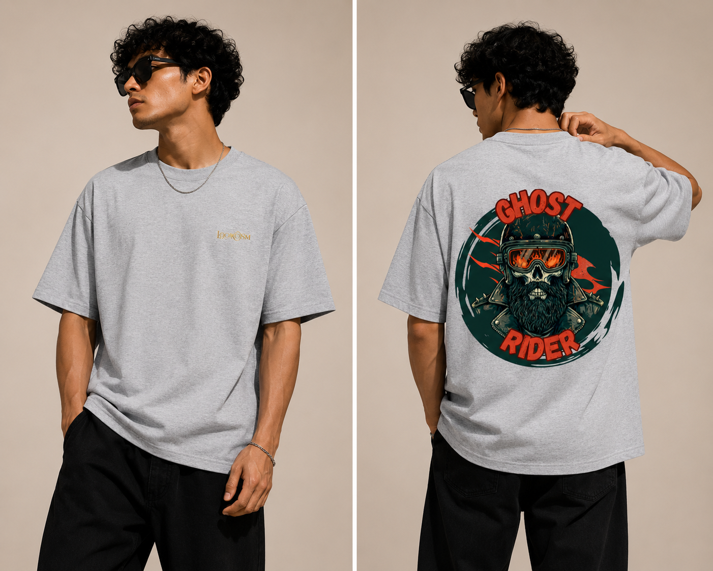 Ghost Rider Oversized Graphic Tee