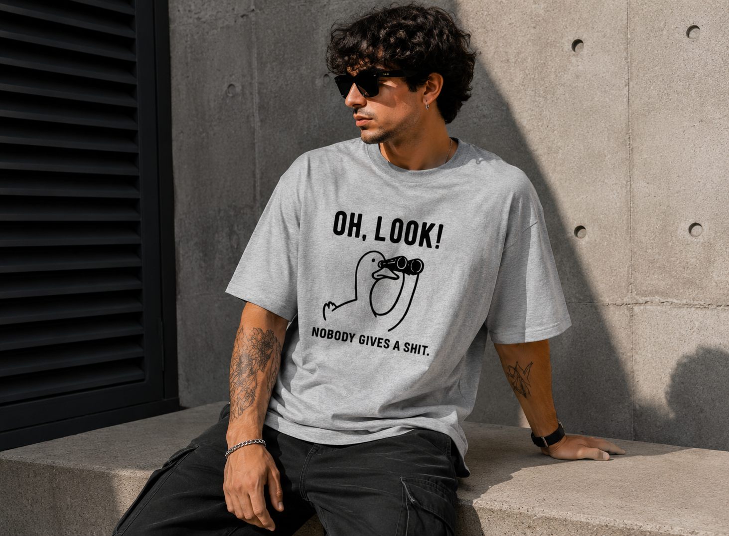 Oh Look N.G.A.S  Oversized Tee