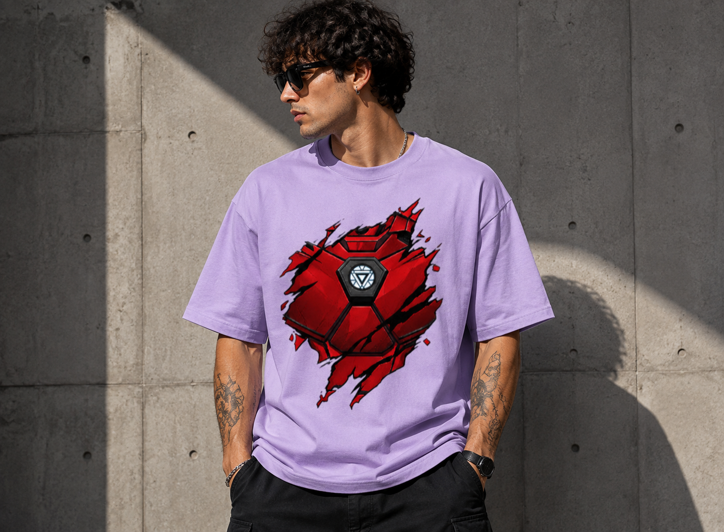 Iron Man Armor Oversized Tee
