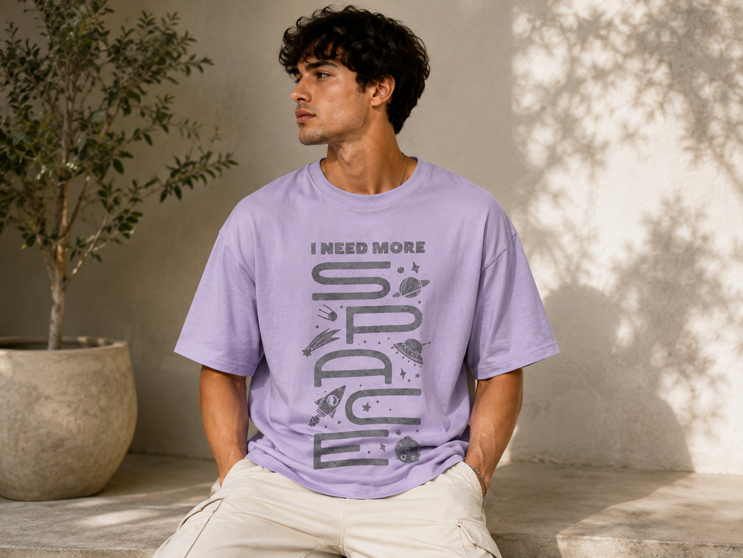 I Need More Space Oversized Classic Tee