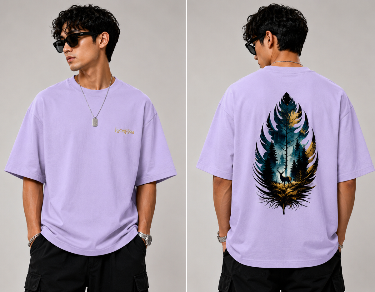 Wild Leaf Oversized Tee