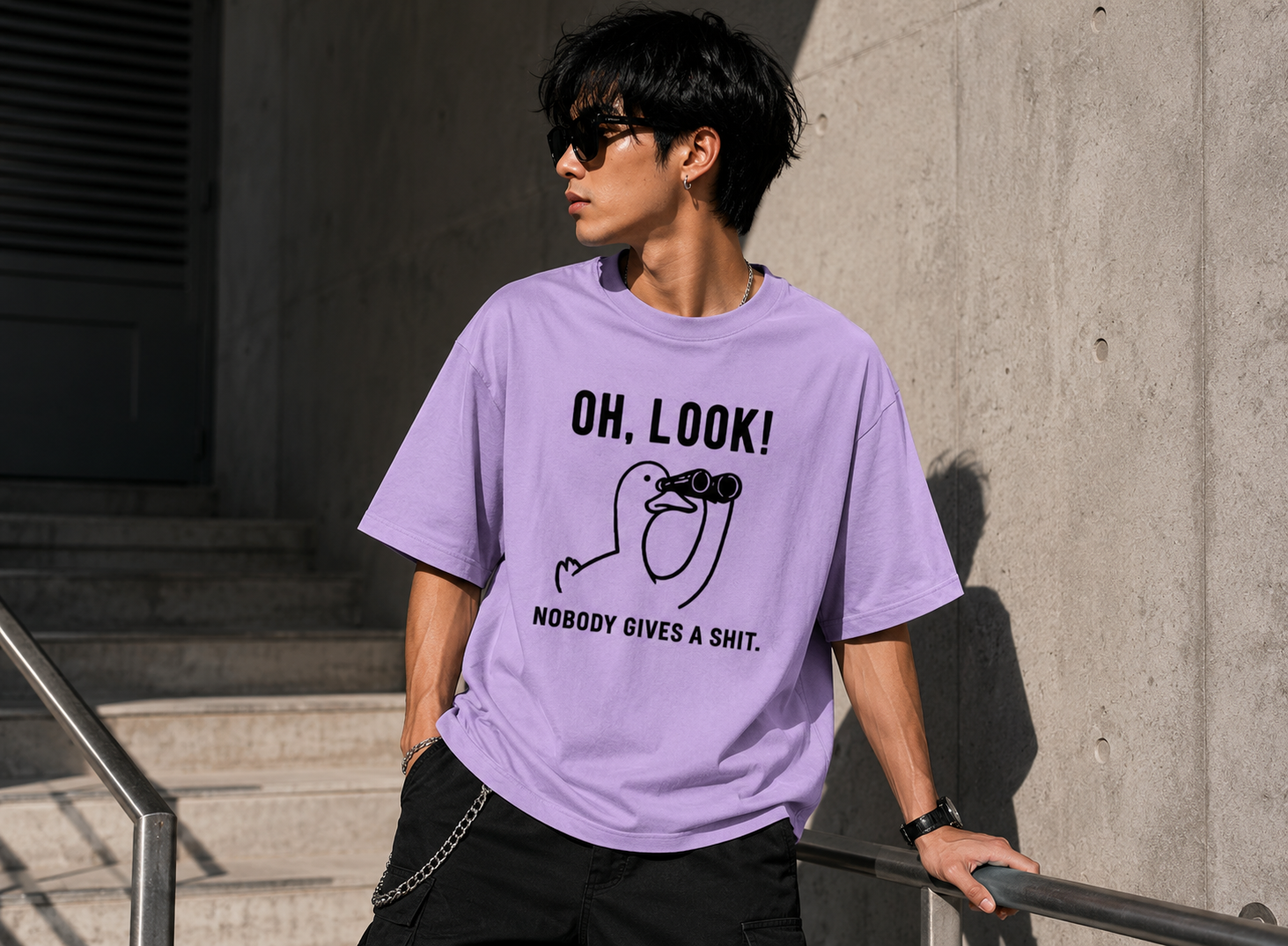 Oh Look N.G.A.S  Oversized Tee