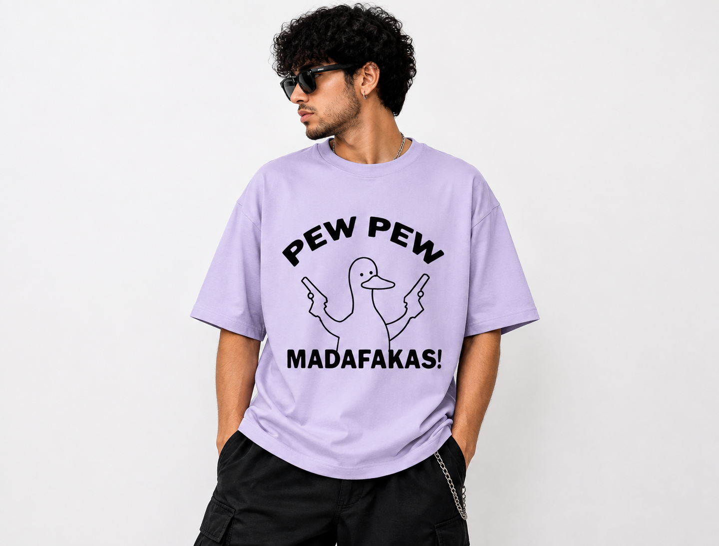 Pew Pew MADAFAKAS Oversized Tee