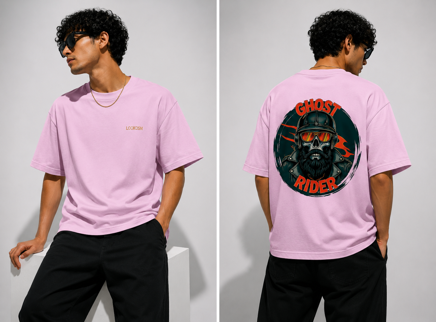Ghost Rider Oversized Graphic Tee