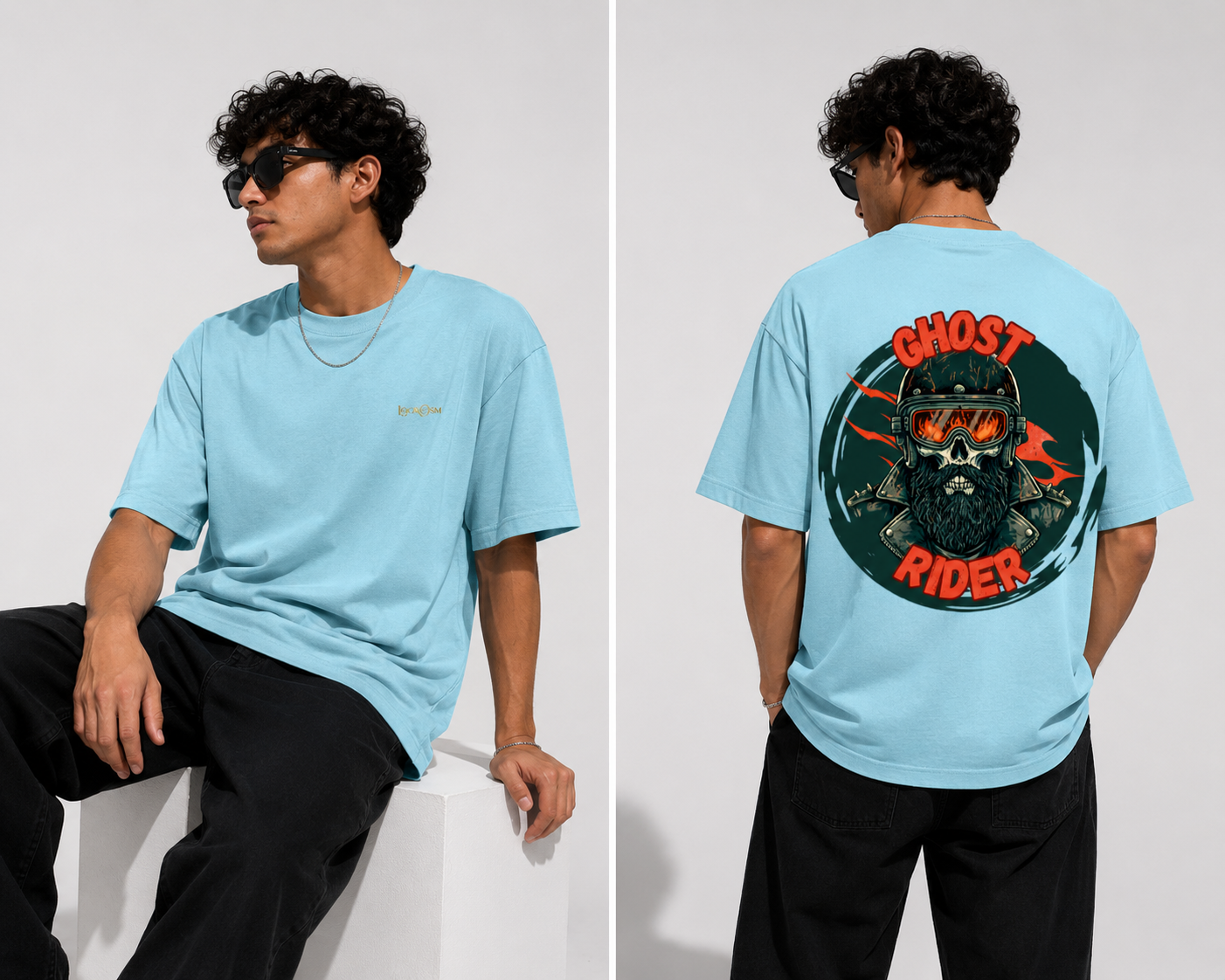 Ghost Rider Oversized Graphic Tee