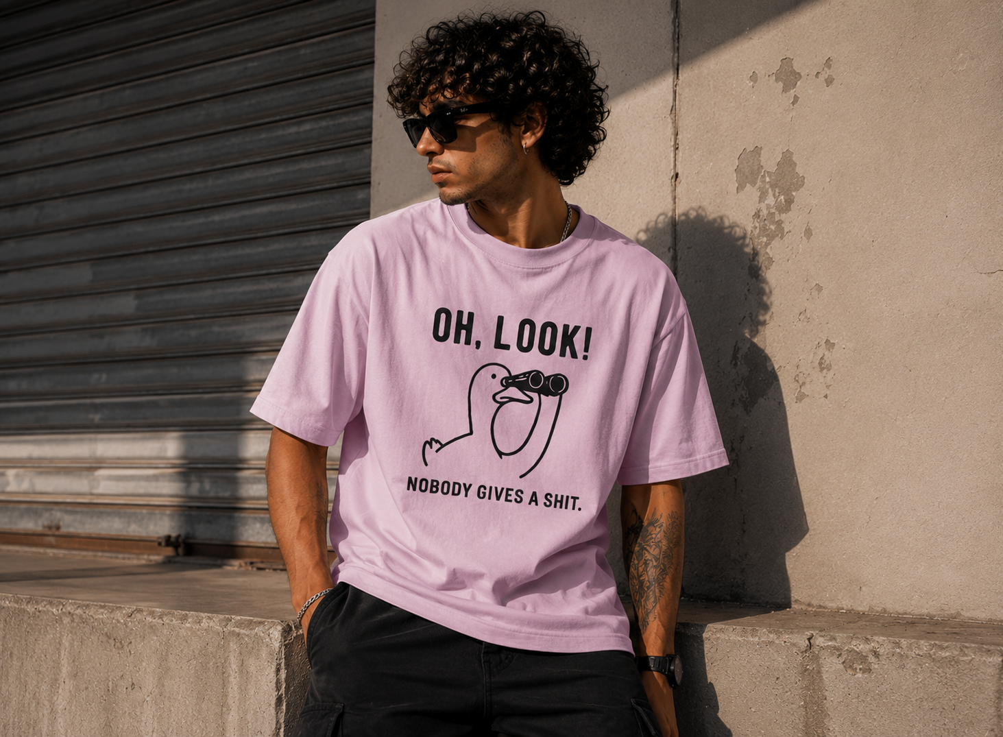 Oh Look N.G.A.S  Oversized Tee