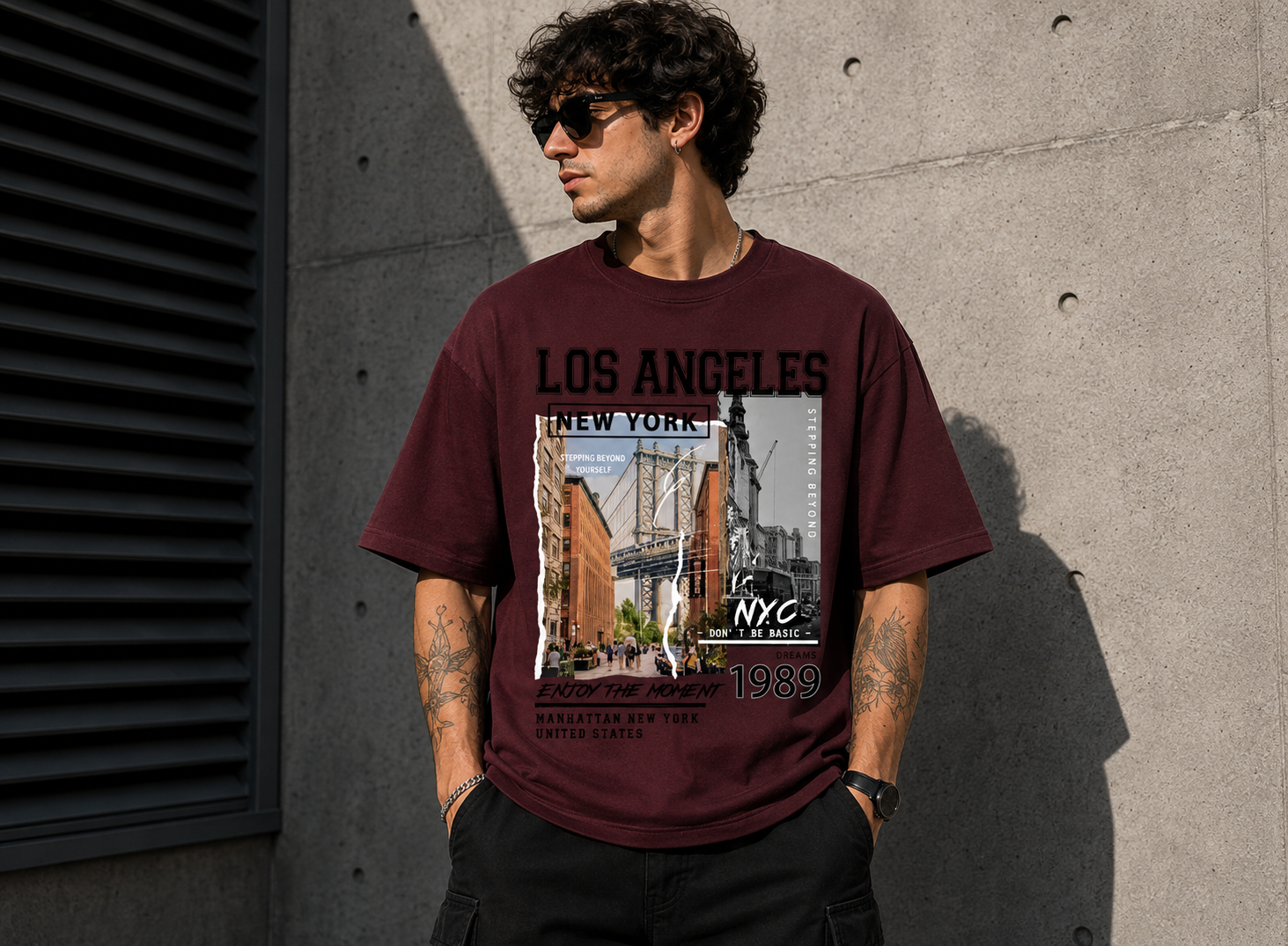 LOS ANGELES Oversized Tee