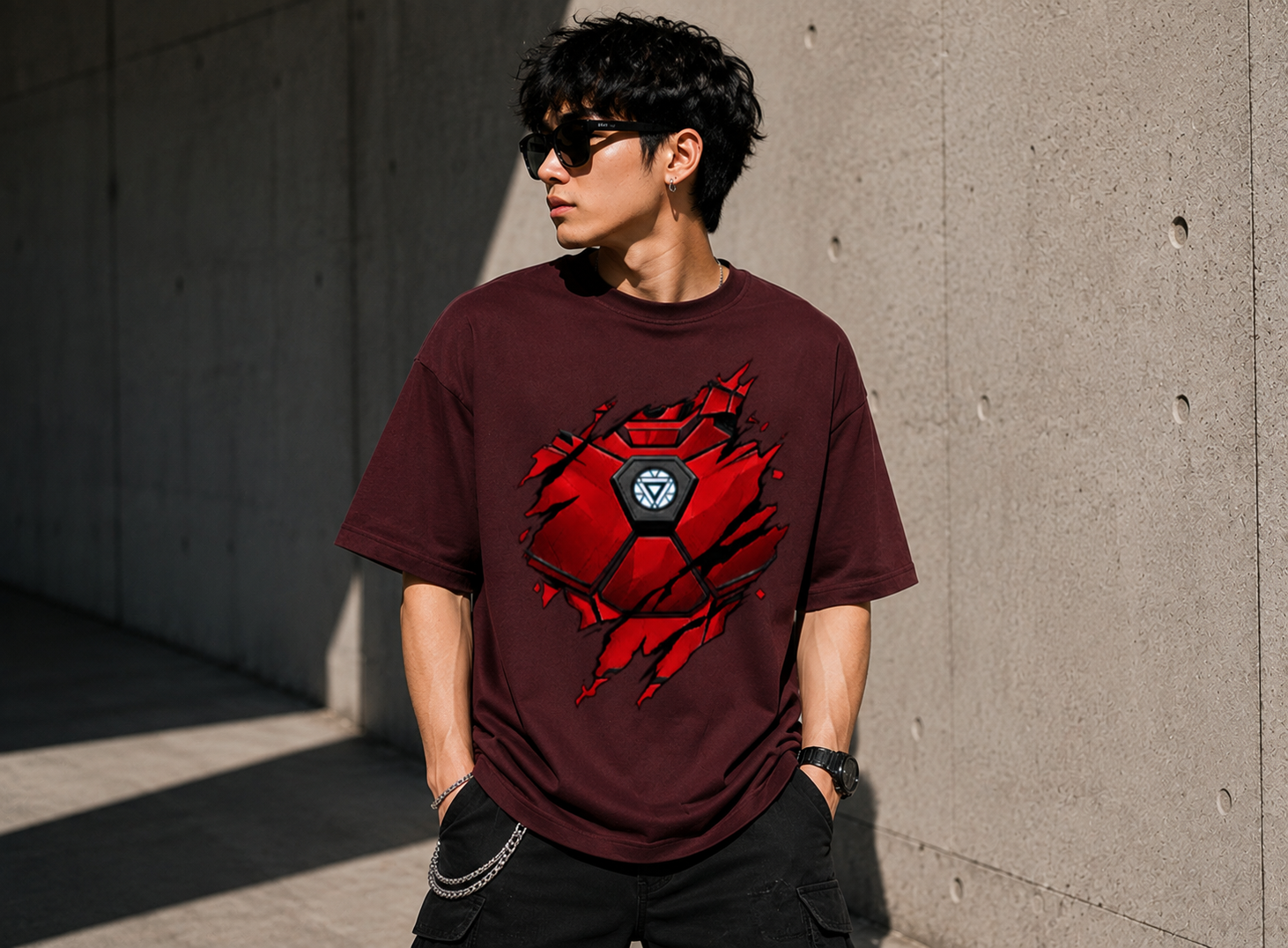 Iron Man Armor Oversized Tee