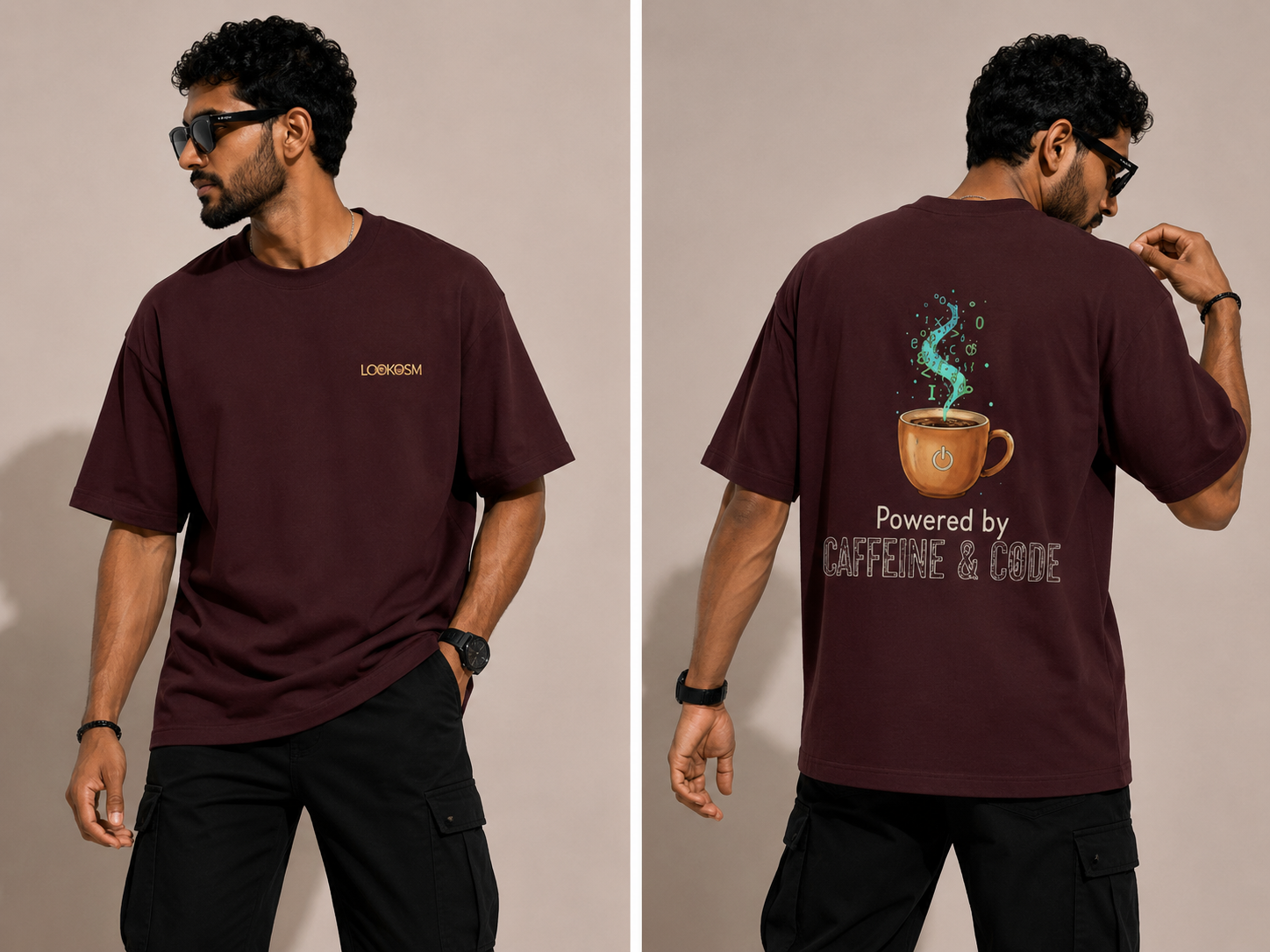Caffeine & Code Oversized T-Shirt