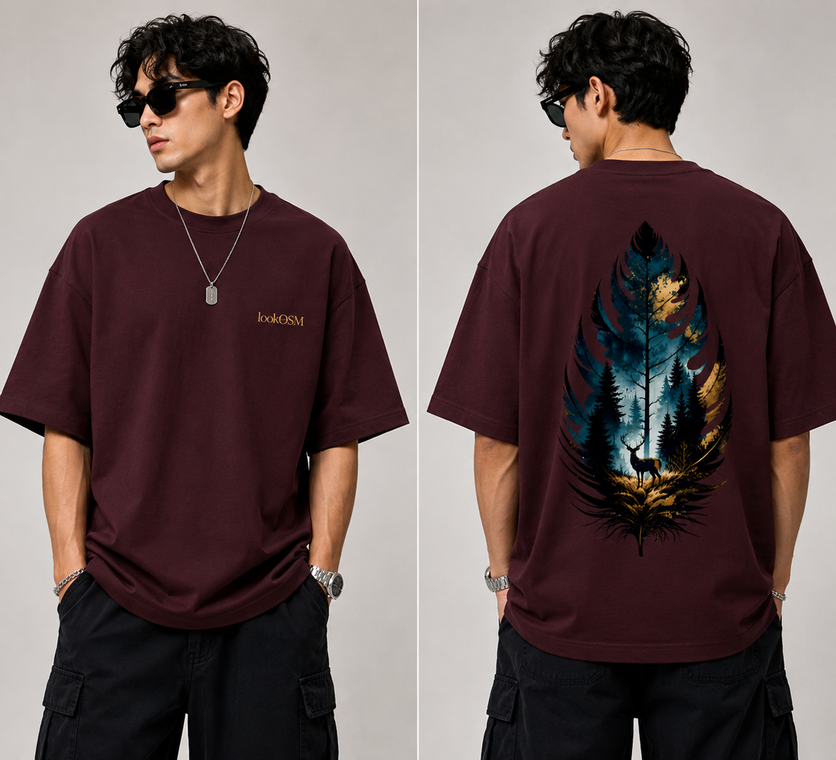 Wild Leaf Oversized Tee