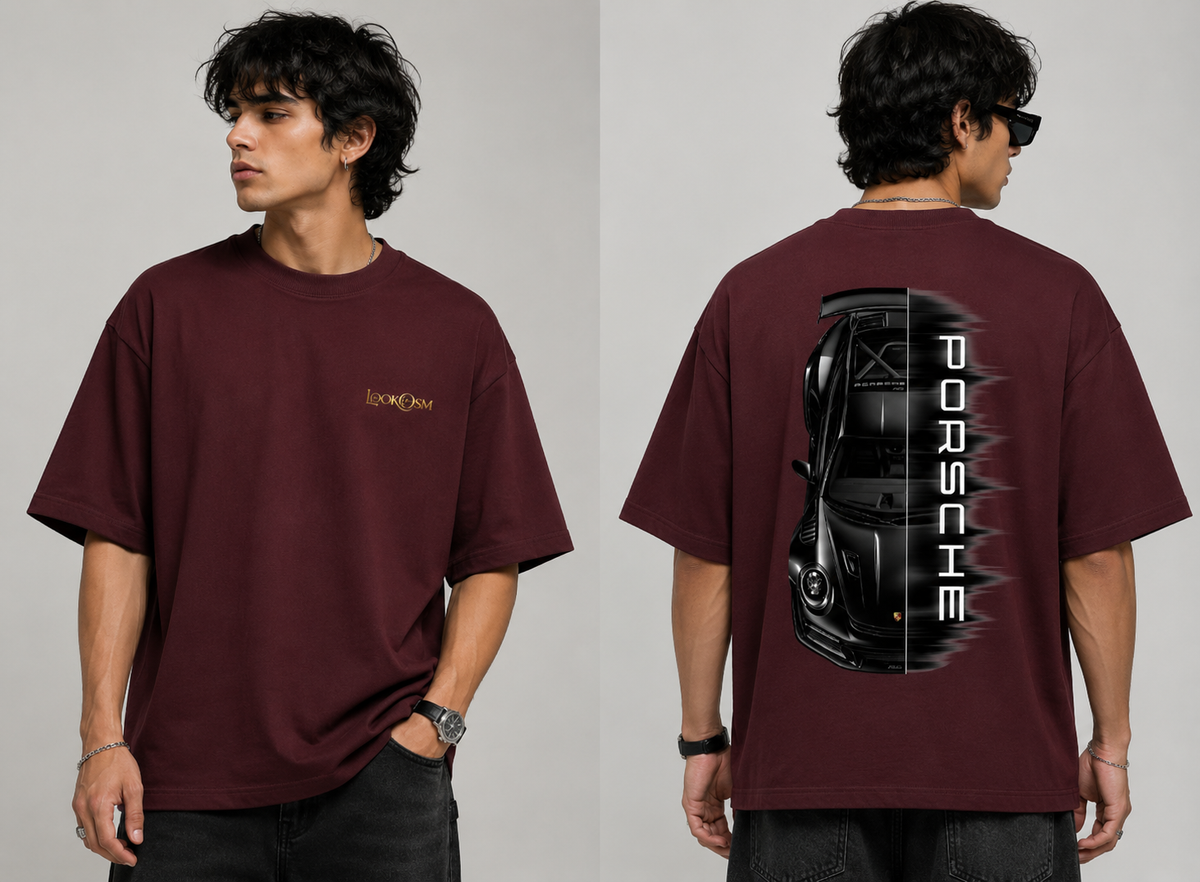 Porsche Unisex Oversized Tee