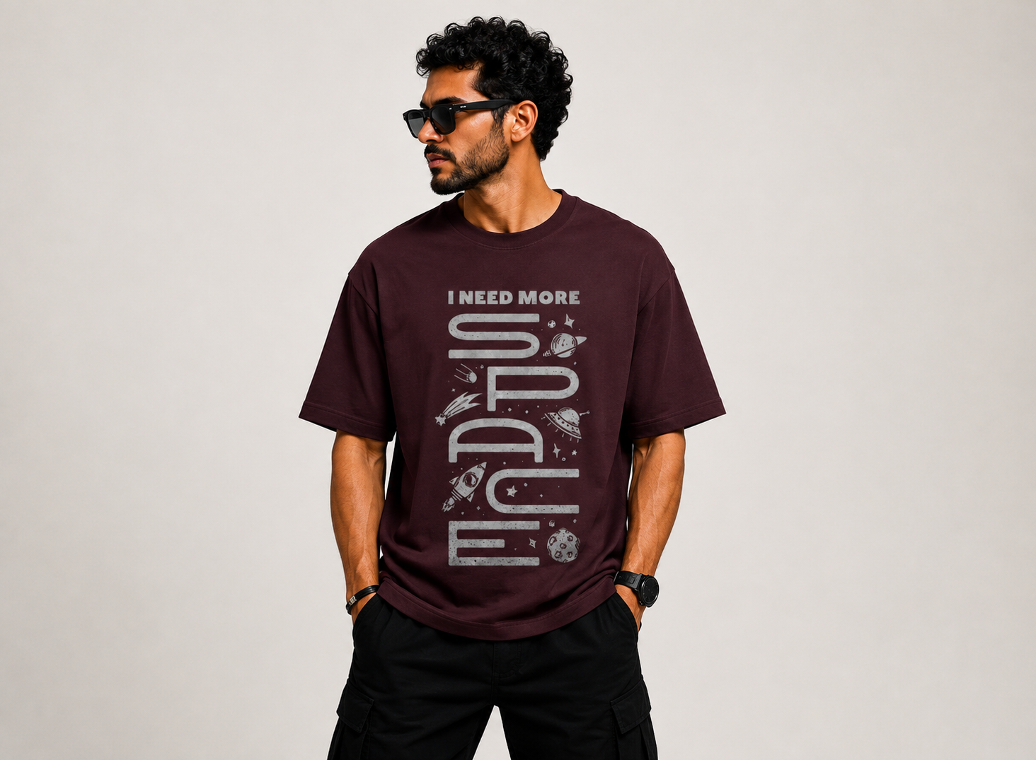 I Need More Space Oversized Classic Tee