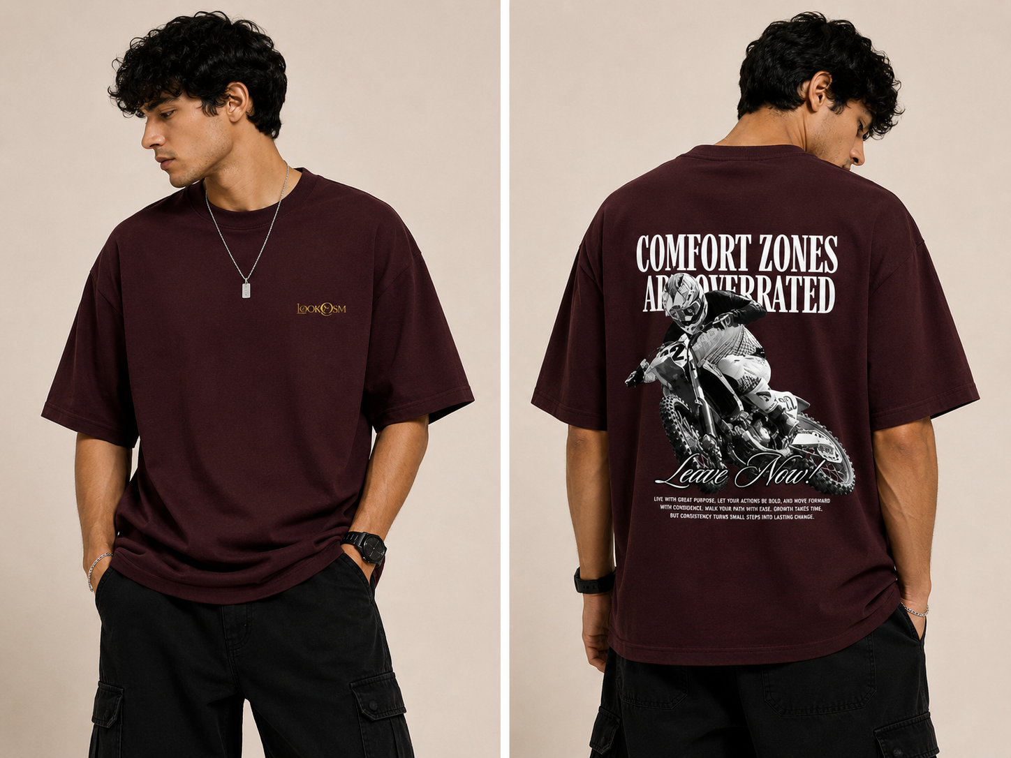 Comfort Zones Are Overrated Oversized Tee