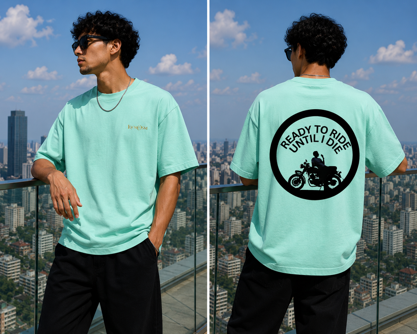 Ready to Ride premium oversized tee