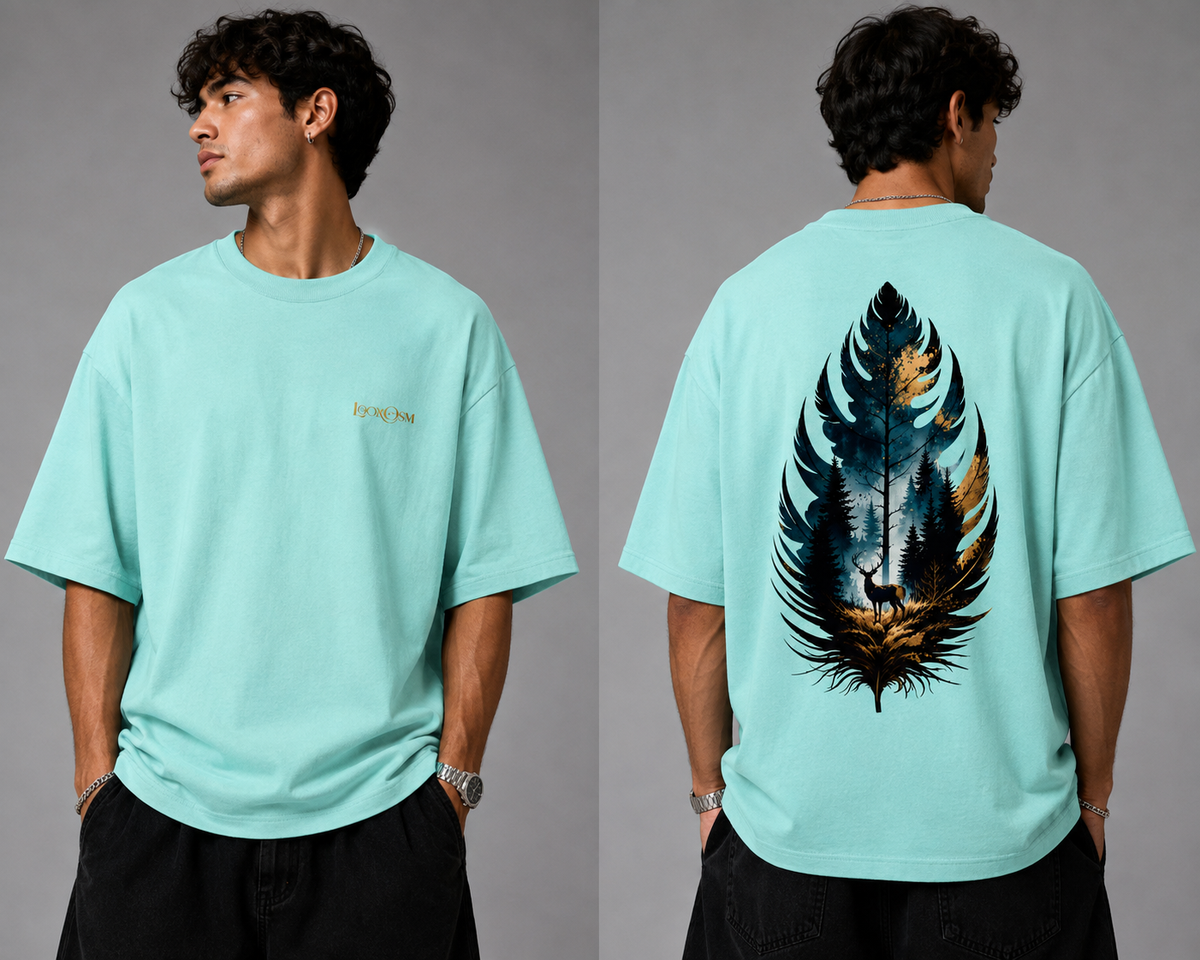 Wild Leaf Oversized Tee
