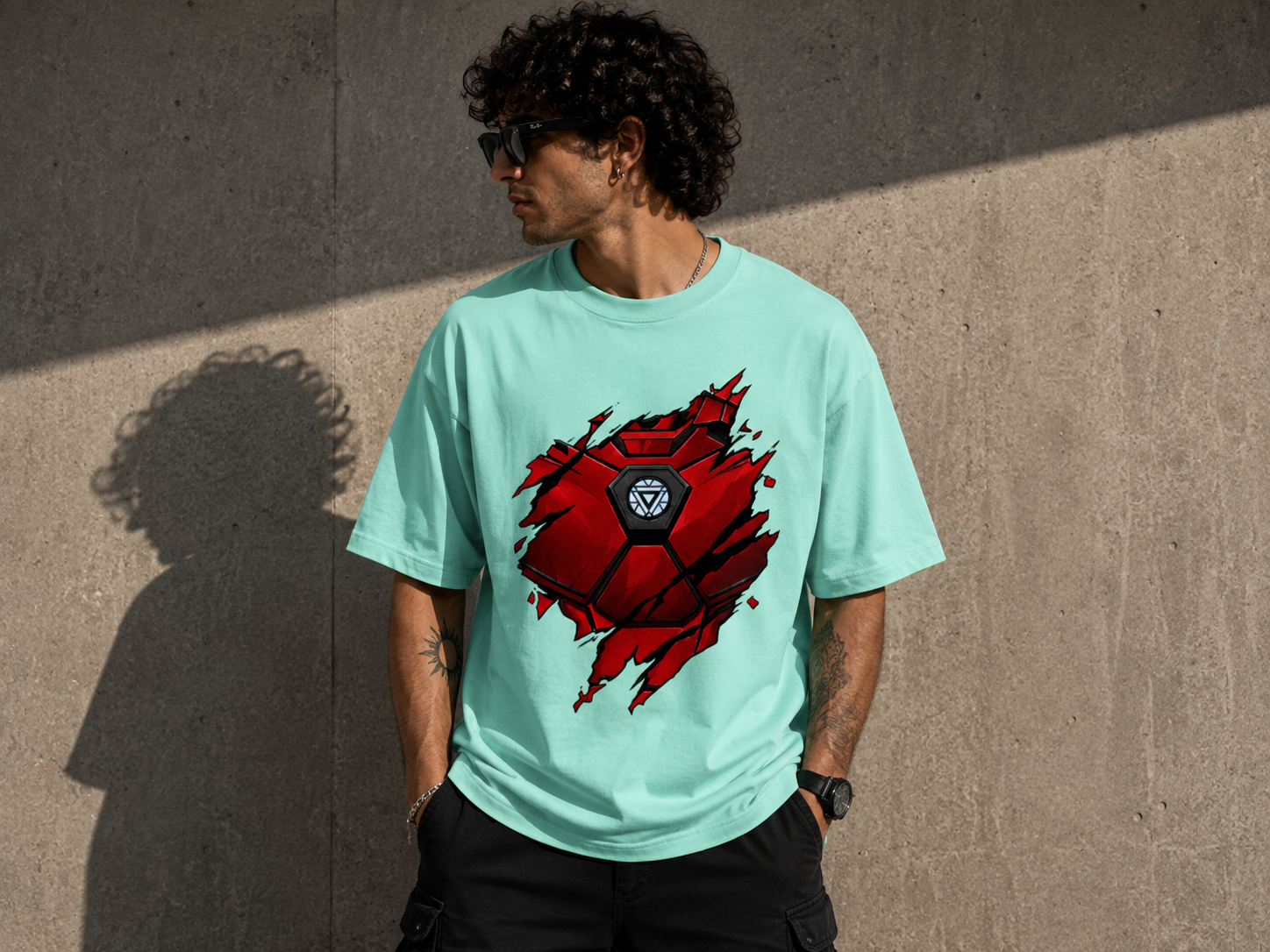 Iron Man Armor Oversized Tee