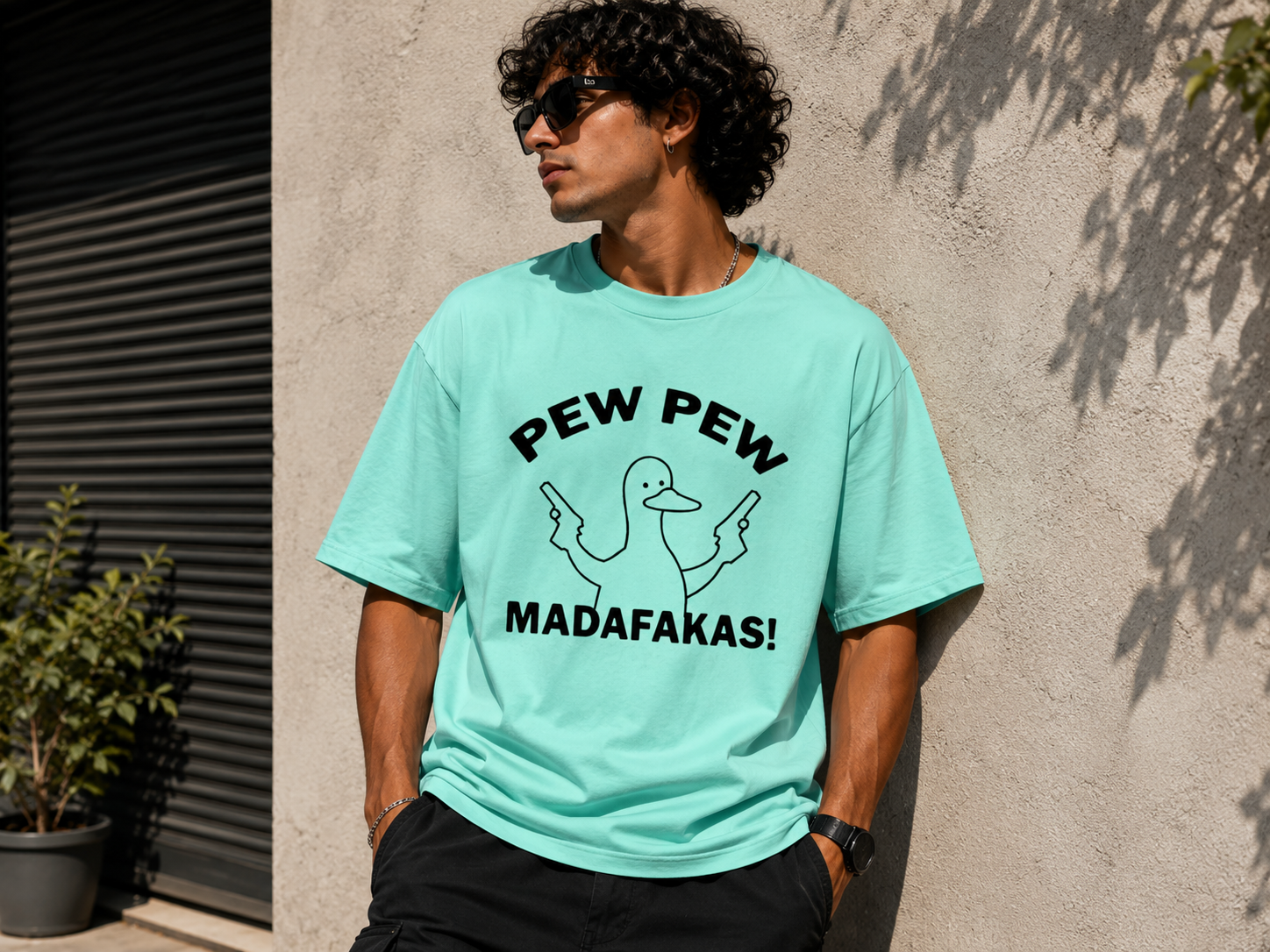 Pew Pew MADAFAKAS Oversized Tee