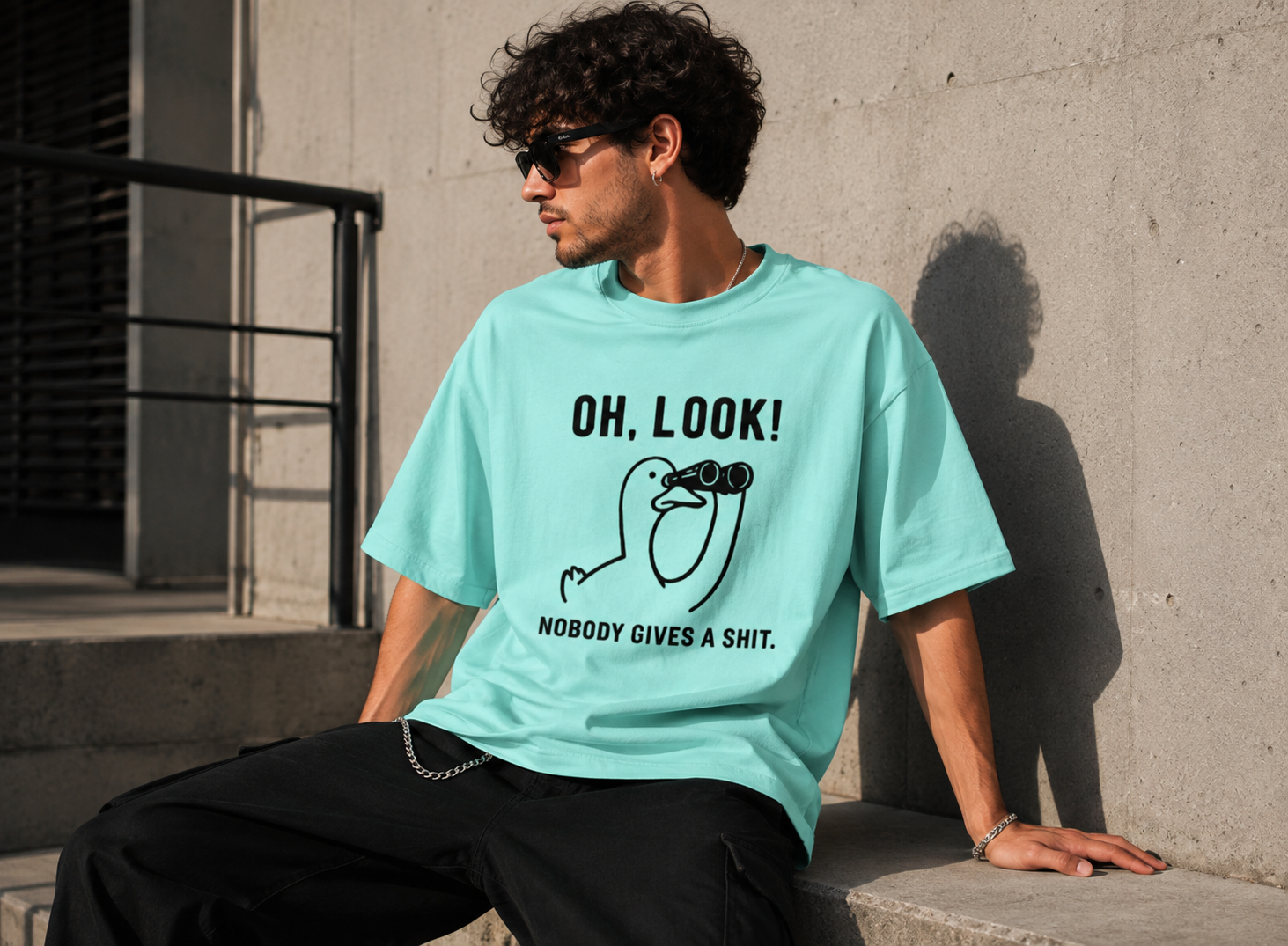 Oh Look N.G.A.S  Oversized Tee