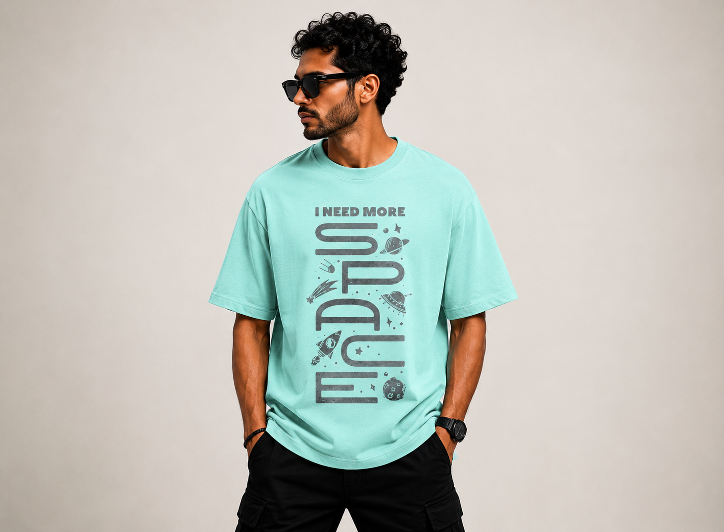 I Need More Space Oversized Classic Tee