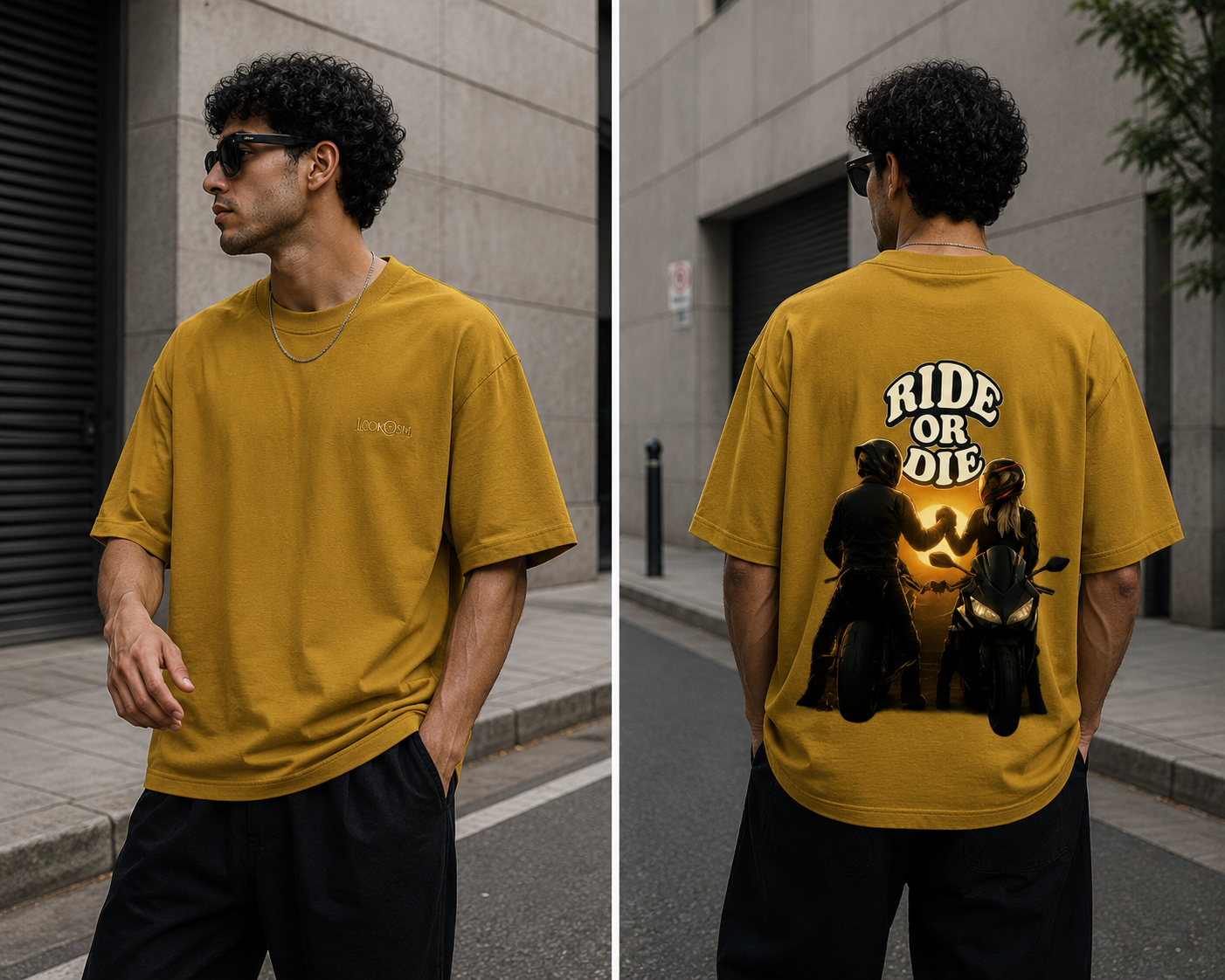 Ride Or Die Oversized Graphic Tee
