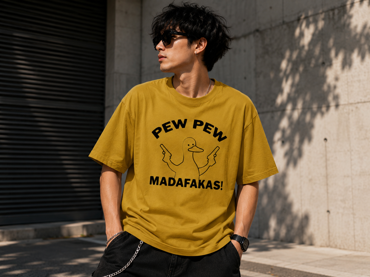 Pew Pew MADAFAKAS Oversized Tee