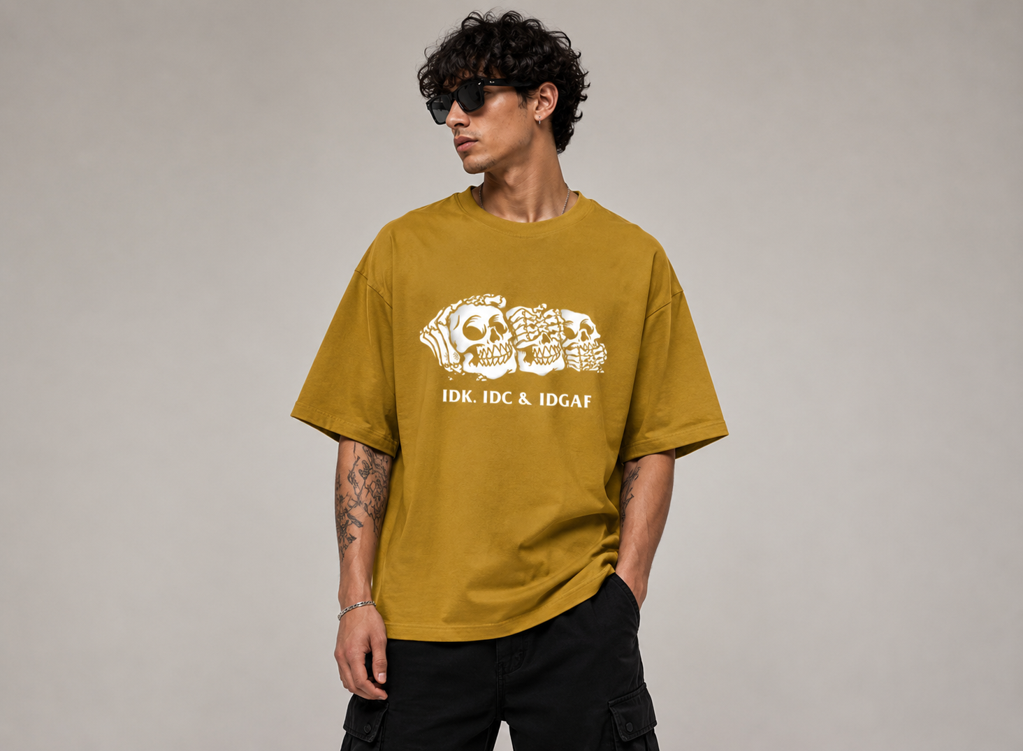 IDK, IDC & IDGAF Oversized Tee