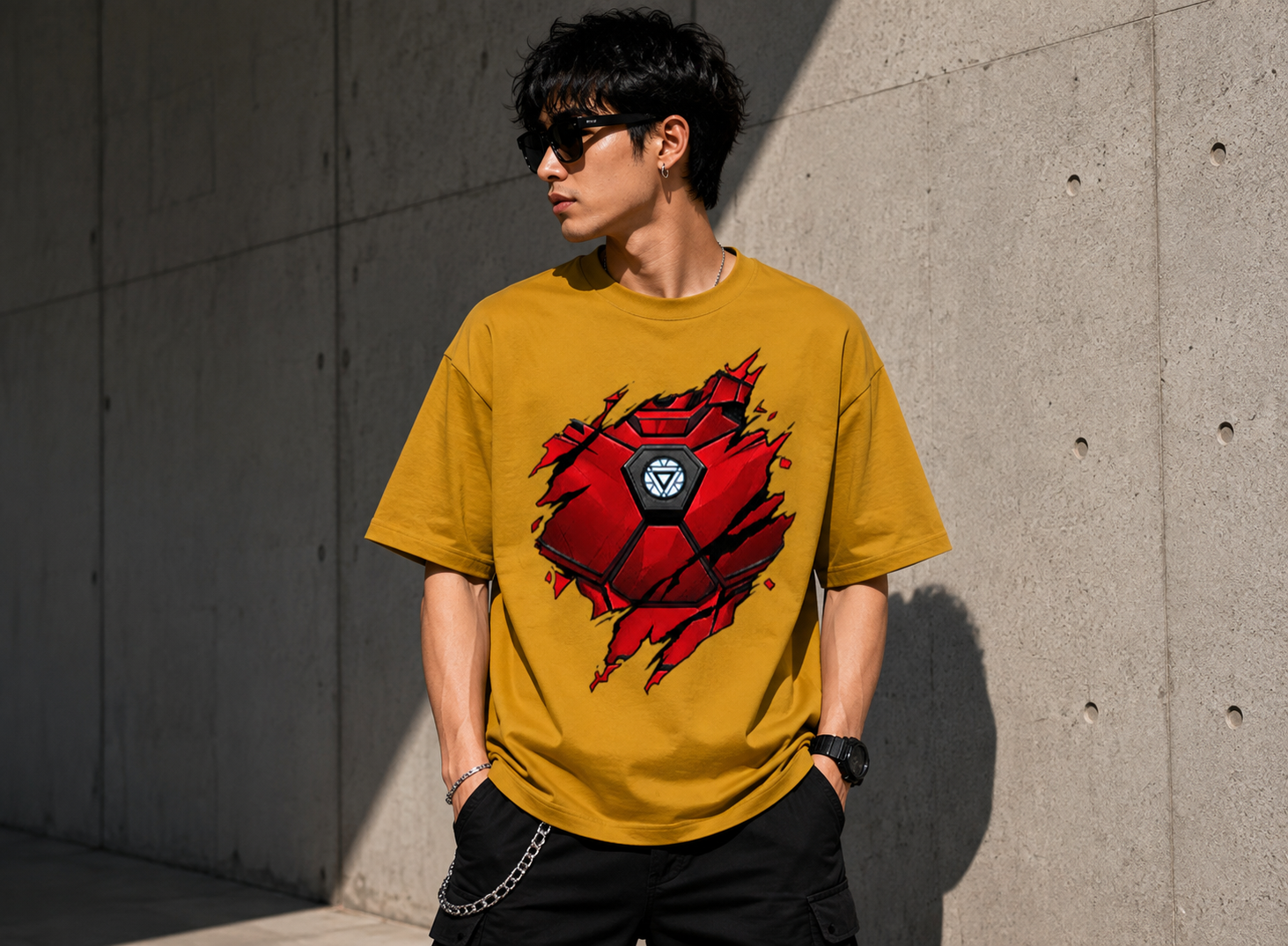 Iron Man Armor Oversized Tee